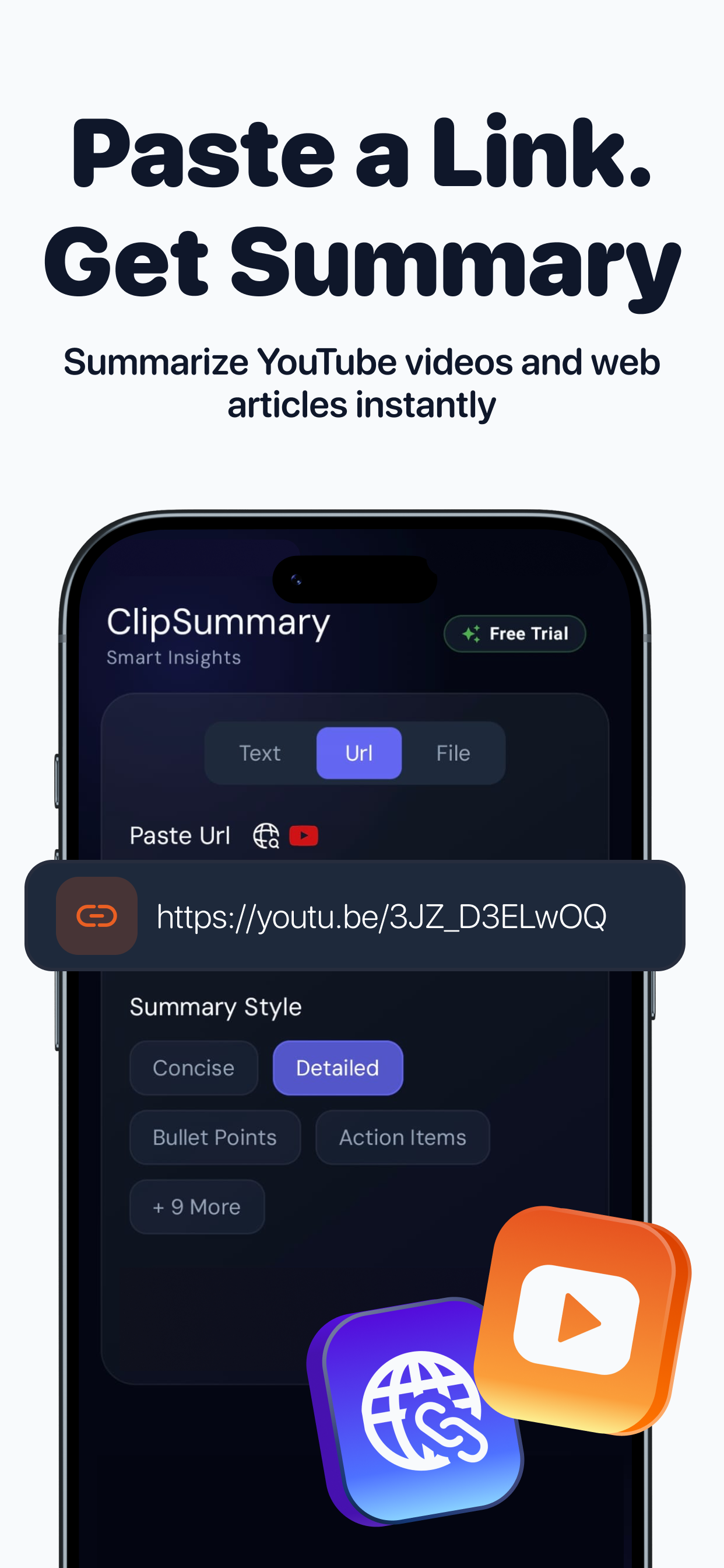 ClipSummary Study Mode
